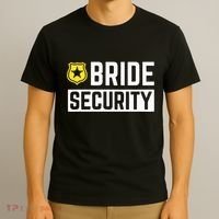 Bride Security Funny Wedding Bridal Party T-Shirt thumb 3