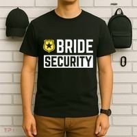 Bride Security Funny Wedding Bridal Party T-Shirt thumb 6