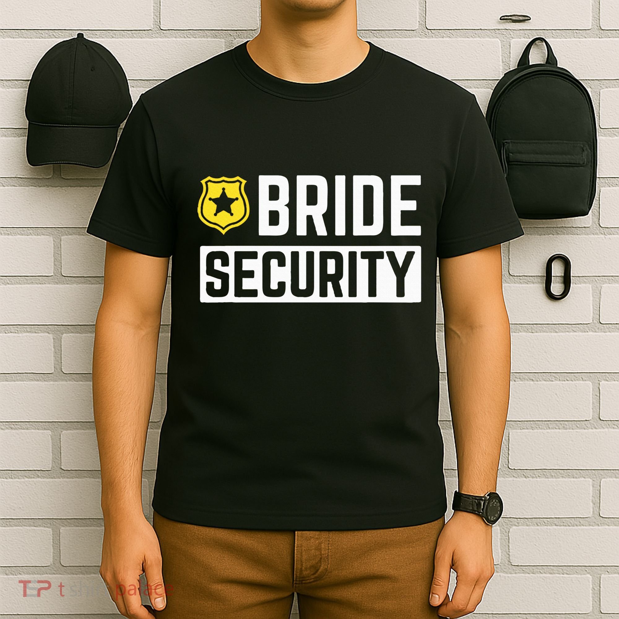 Bride Security Funny Wedding Bridal Party T-Shirt