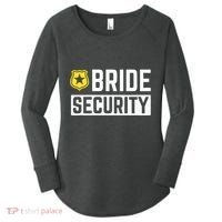 Bride Security Funny Wedding Bridal Party Women's Perfect Tri Tunic Long Sleeve Shirt thumb 0