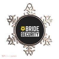 Bride Security Funny Wedding Bridal Party Ornament thumb 0