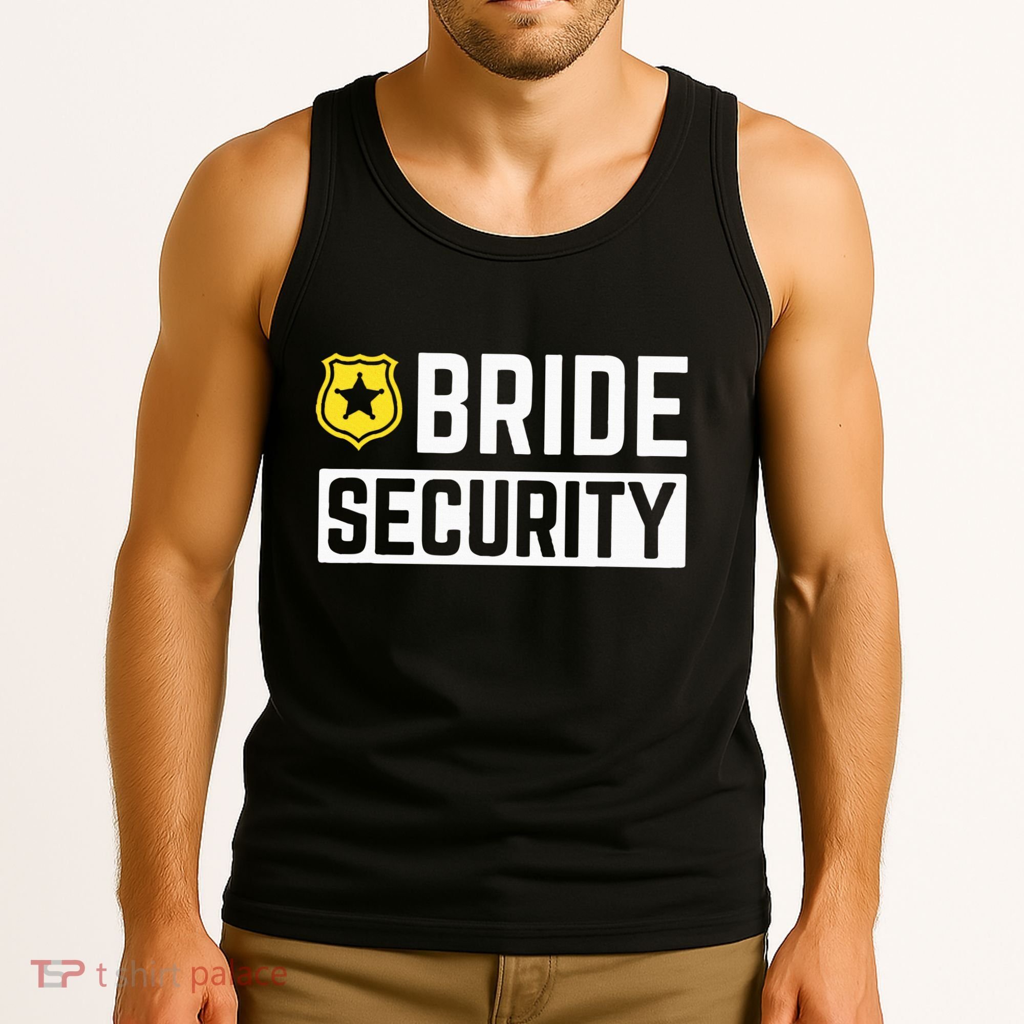 Bride Security Funny Wedding Bridal Party Tank Top