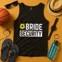 Bride Security Funny Wedding Bridal Party Tank Top thumb 4
