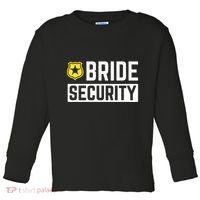 Bride Security Funny Wedding Bridal Party Toddler Long Sleeve Shirt thumb 0