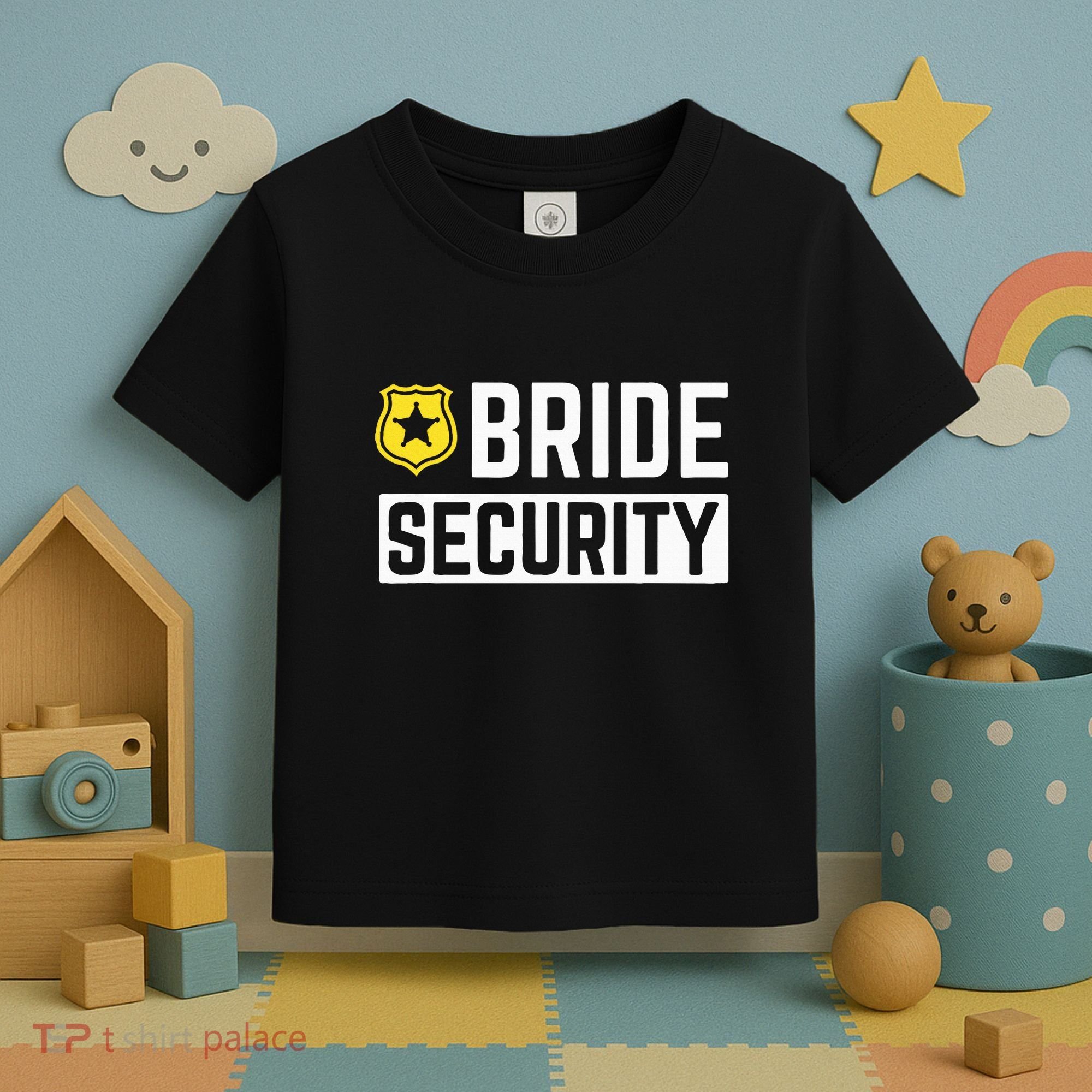 Bride Security Funny Wedding Bridal Party Toddler T-Shirt