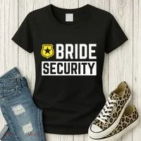 Bride Security Funny Wedding Bridal Party Women's T-Shirt thumb 3