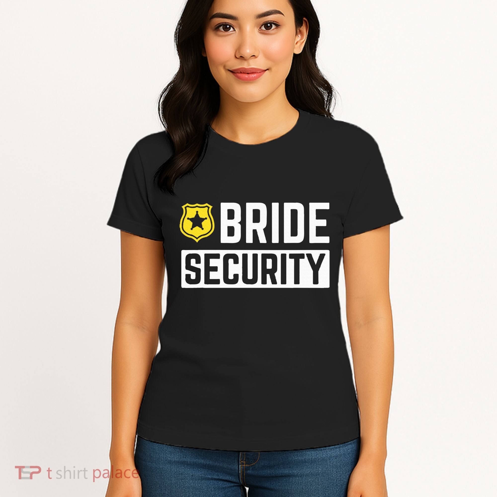 Bride Security Funny Wedding Bridal Party Women's T-Shirt