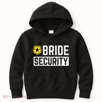 Bride Security Funny Wedding Bridal Party Kids Hoodie thumb 0