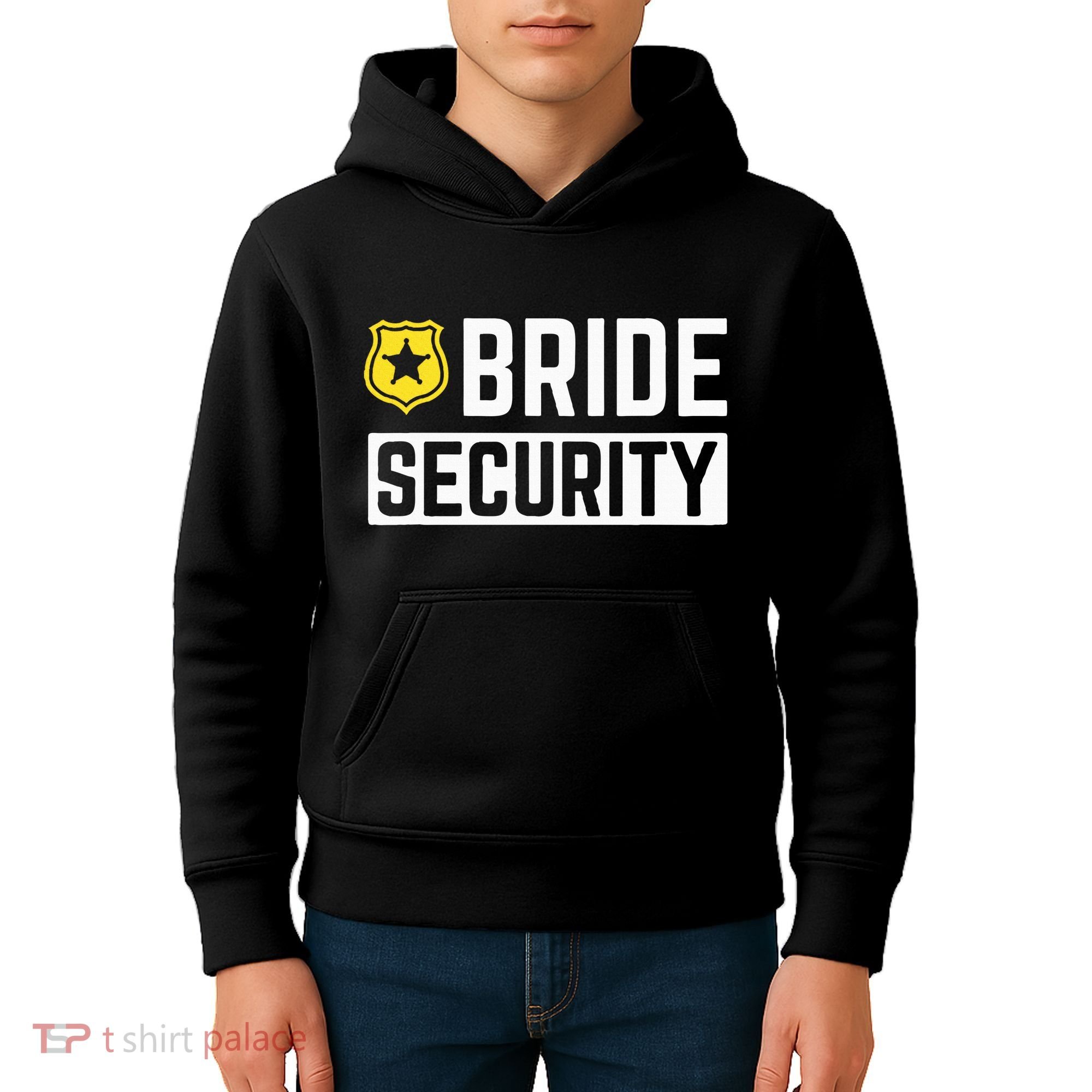 Bride Security Funny Wedding Bridal Party Kids Hoodie
