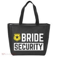 Bride Security Funny Wedding Bridal Party Tote Bag thumb 0