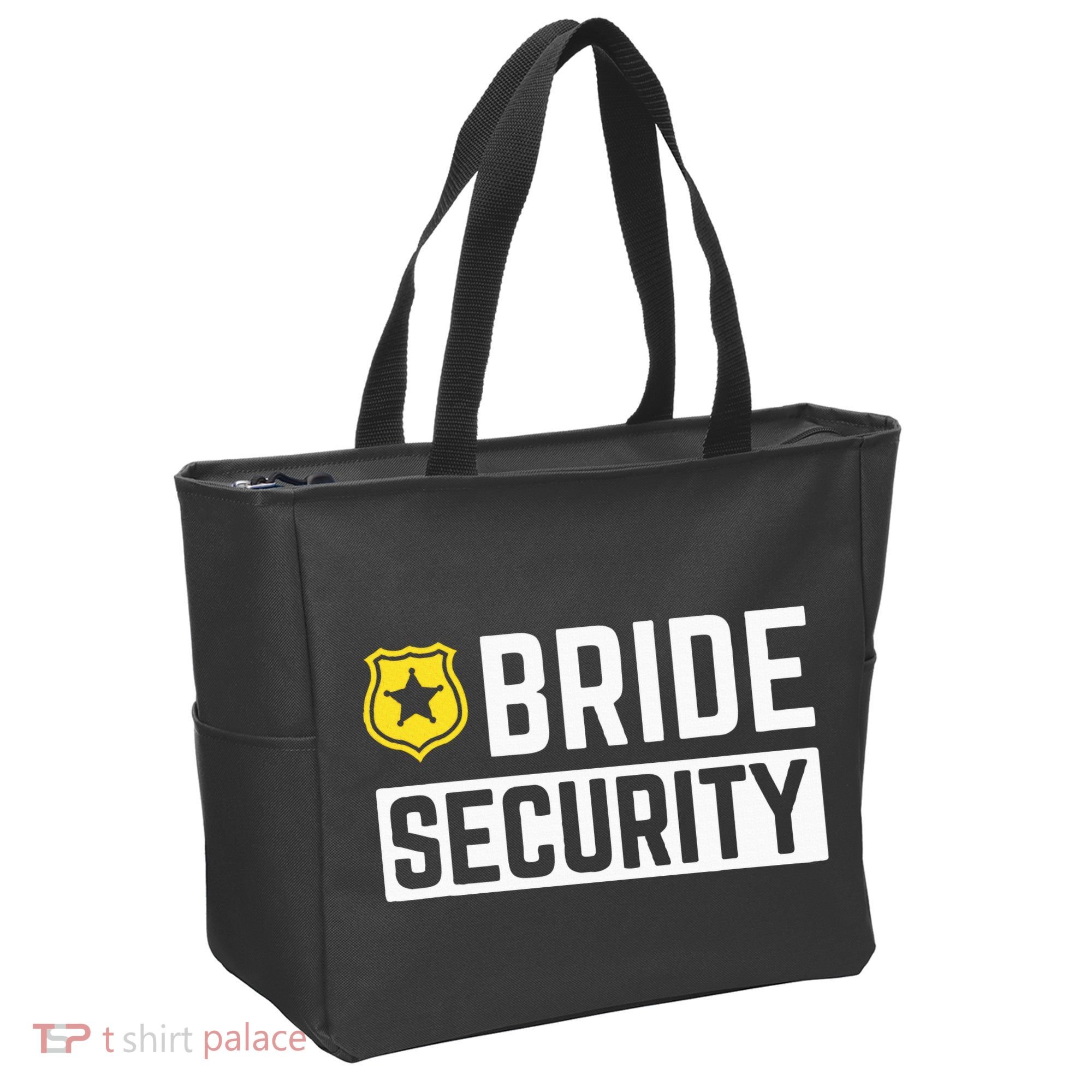 Bride Security Funny Wedding Bridal Party Tote Bag