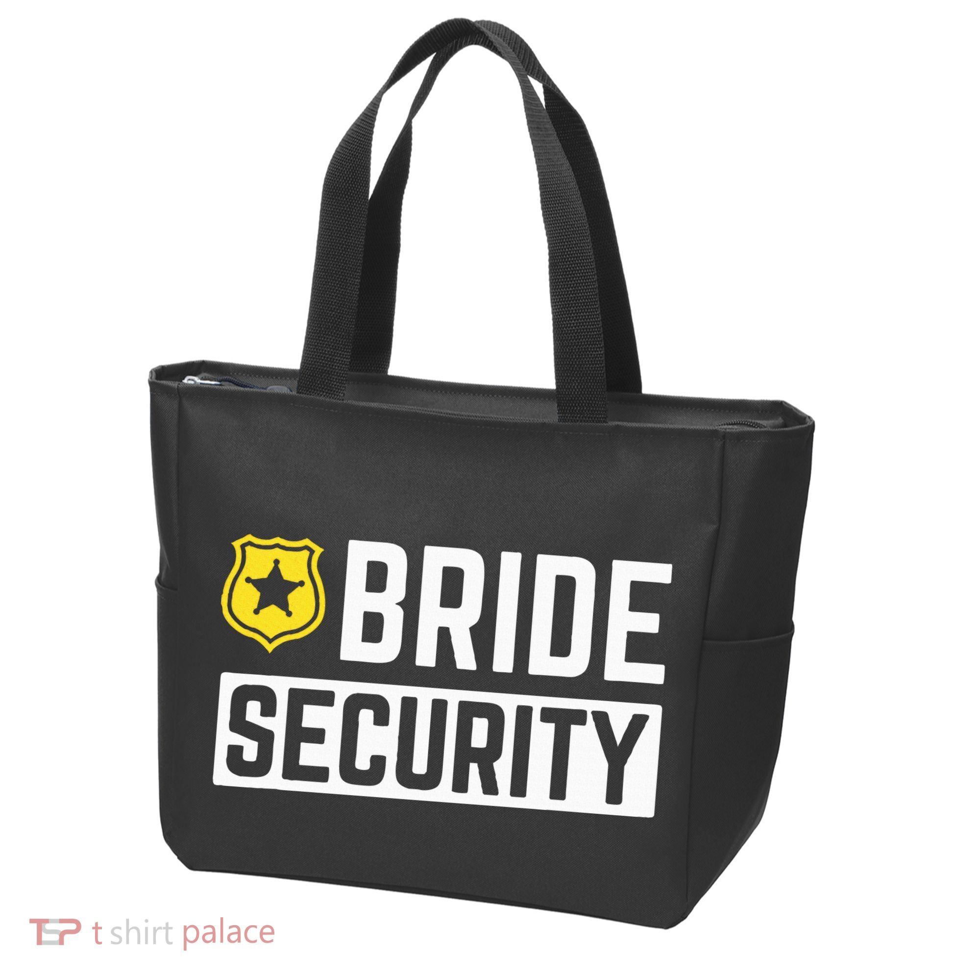Bride Security Funny Wedding Bridal Party Tote Bag