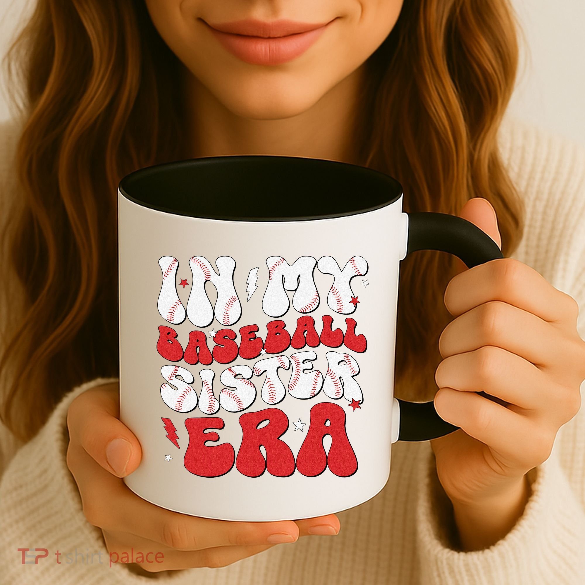Baseball Sister Funny Women Mothers Day Coffee Mug