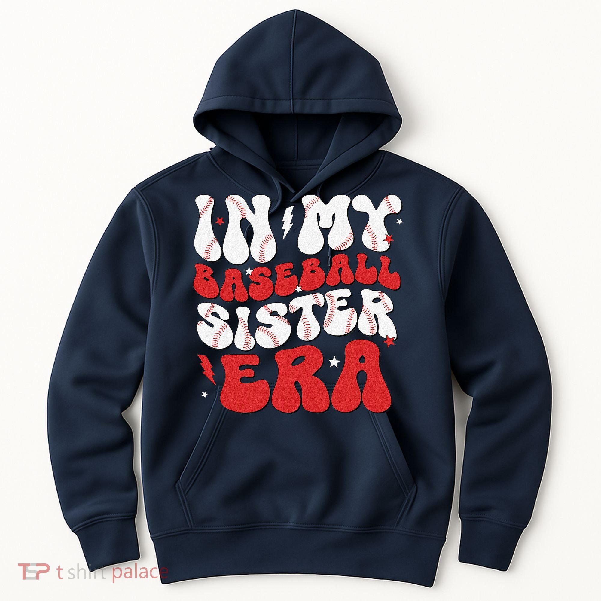Baseball Sister Funny Women Mothers Day Hoodie