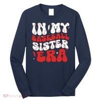 Baseball Sister Funny Women Mothers Day Long Sleeve Shirt thumb 0