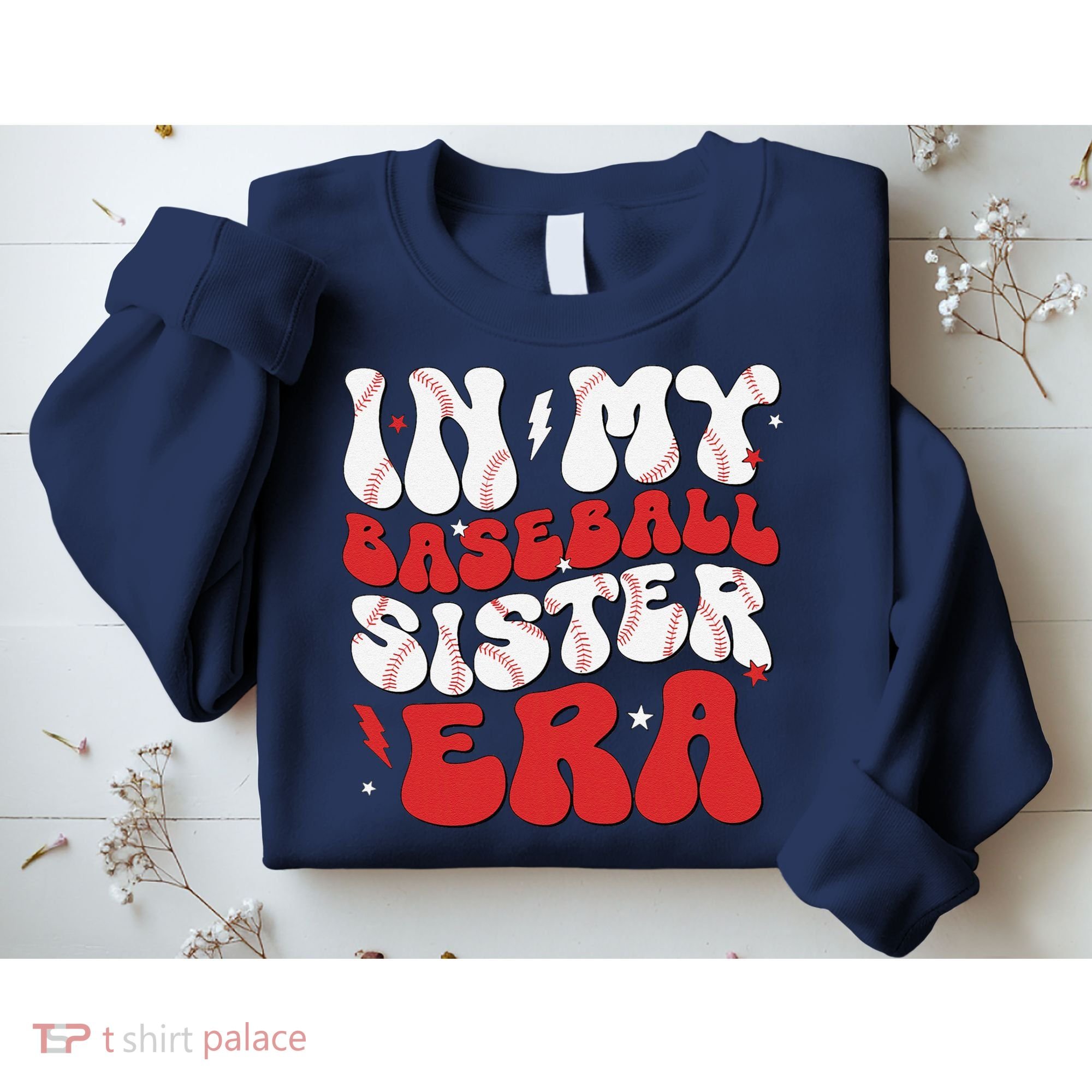 Baseball Sister Funny Women Mothers Day Sweatshirt