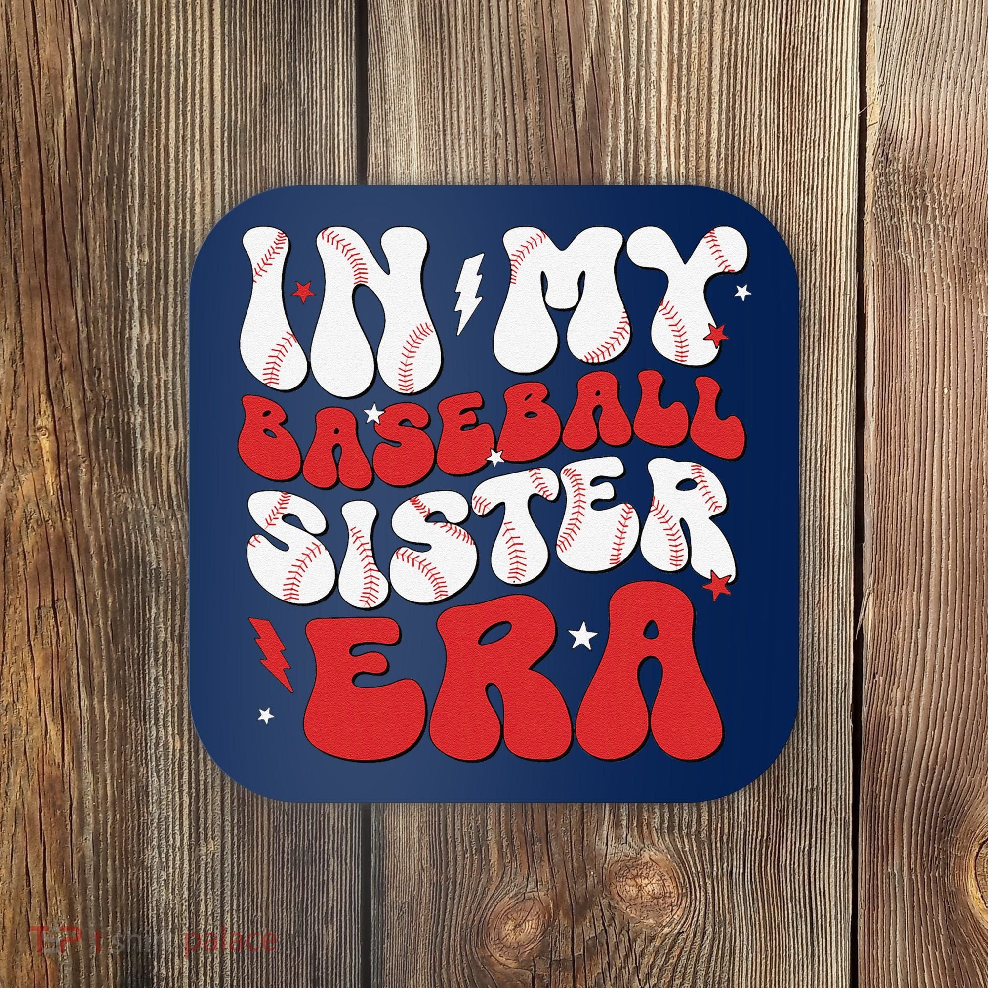 Baseball Sister Funny Women Mothers Day Coaster