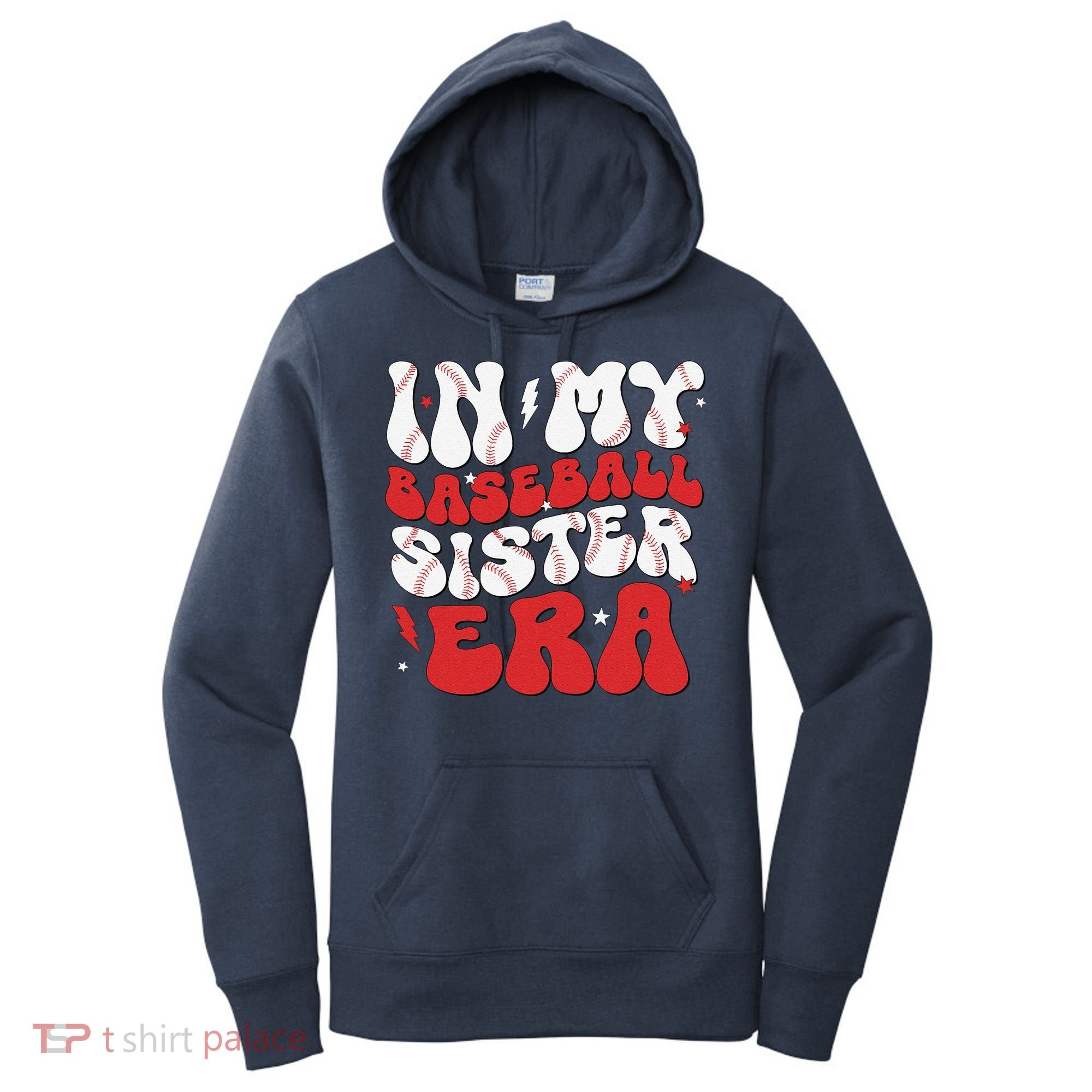 Baseball Sister Funny Women Mothers Day Women's Hoodie