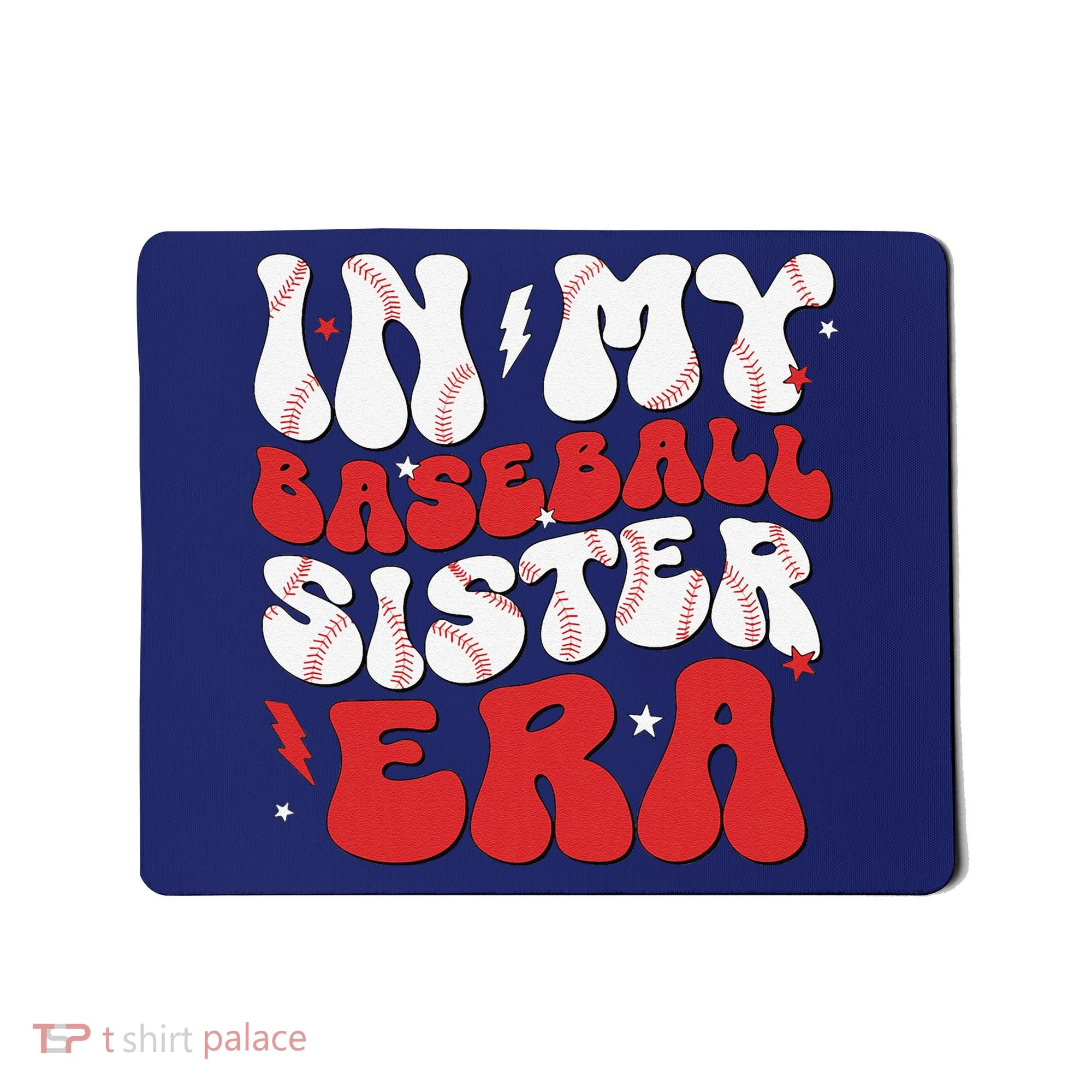 Baseball Sister Funny Women Mothers Day Mousepad