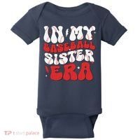 Baseball Sister Funny Women Mothers Day Baby Bodysuit thumb 0
