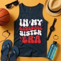 Baseball Sister Funny Women Mothers Day Tank Top thumb 4