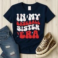 Baseball Sister Funny Women Mothers Day Women's T-Shirt thumb 3