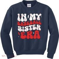Baseball Sister Funny Women Mothers Day Kids Sweatshirt thumb 0