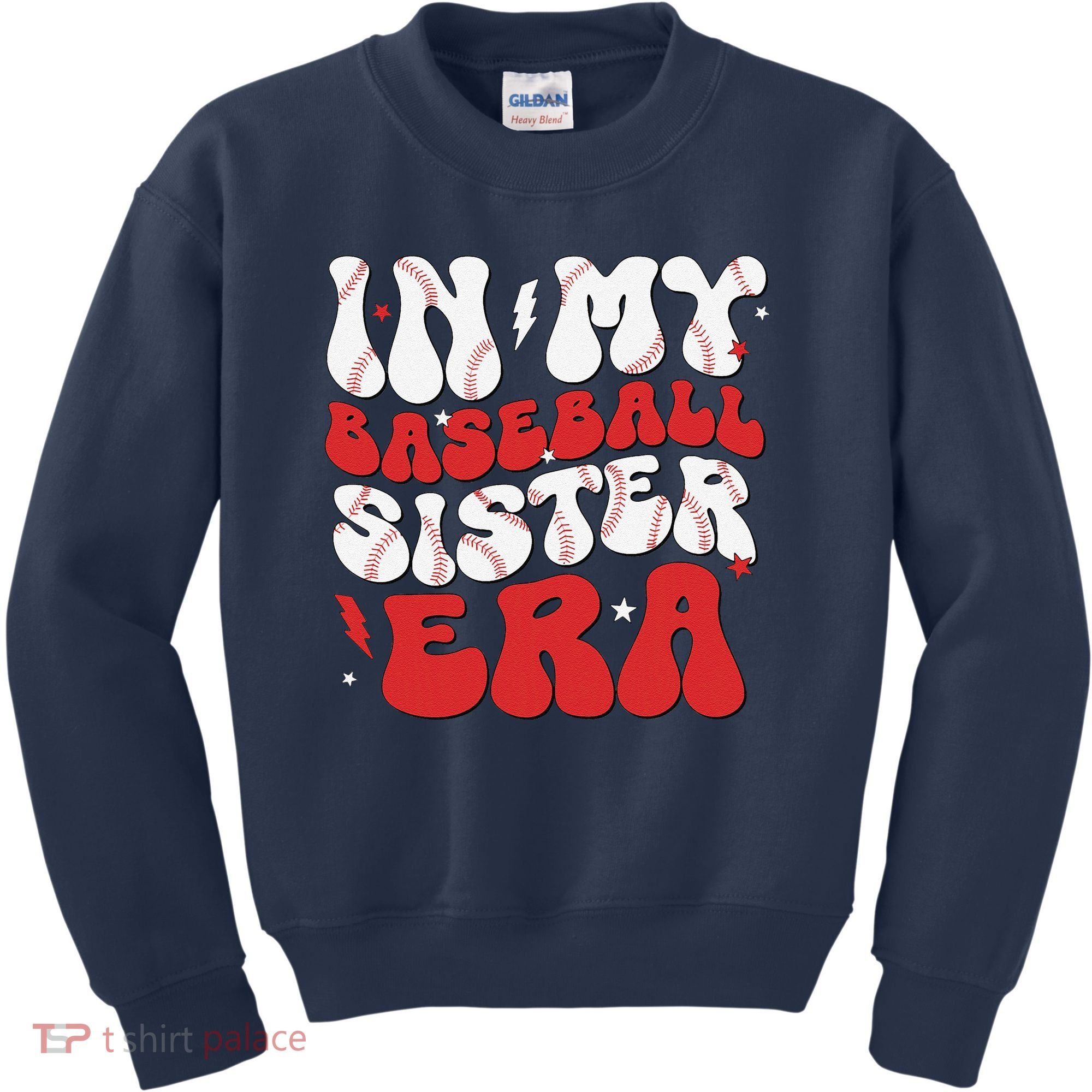 Baseball Sister Funny Women Mothers Day Kids Sweatshirt