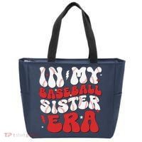 Baseball Sister Funny Women Mothers Day Tote Bag thumb 0
