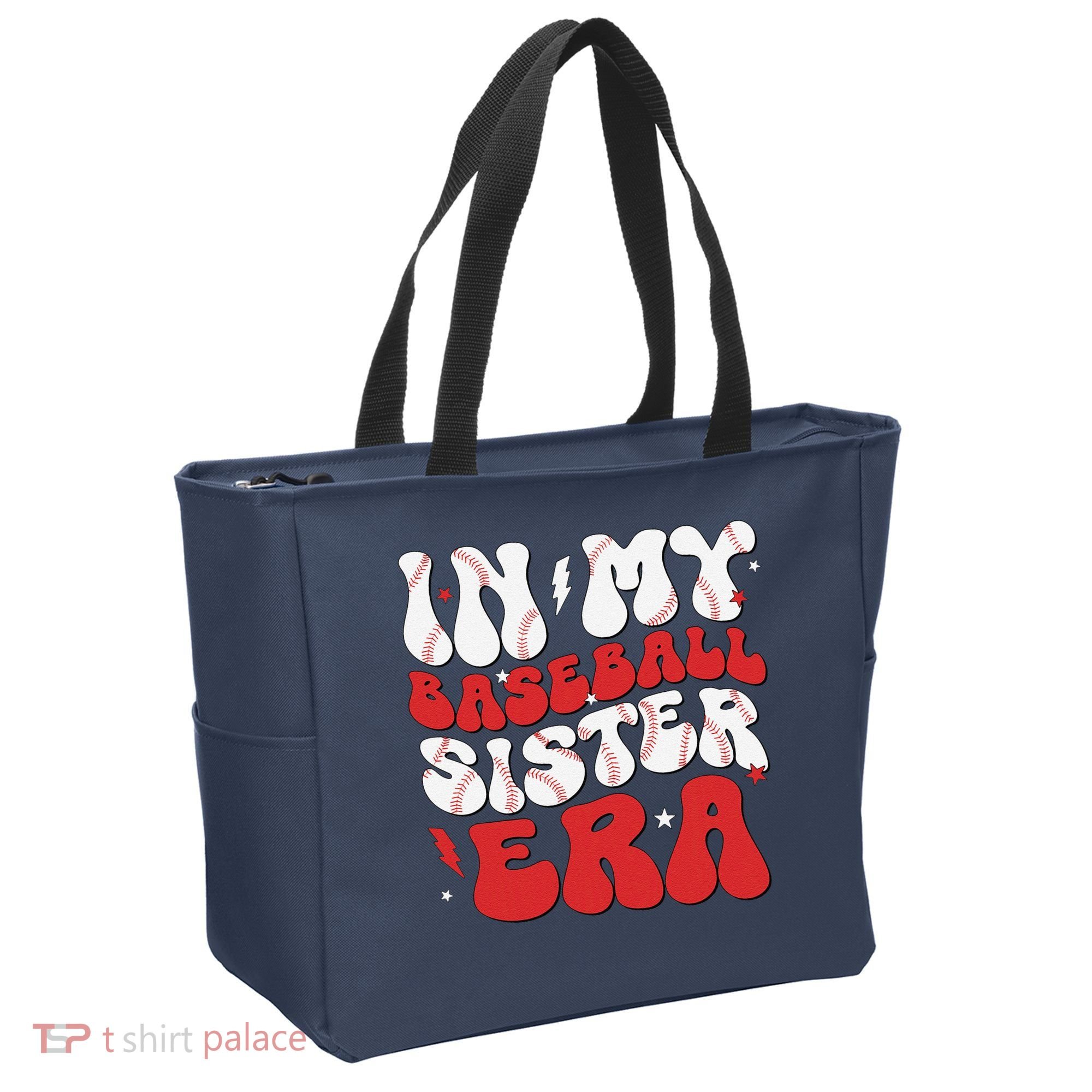Baseball Sister Funny Women Mothers Day Tote Bag