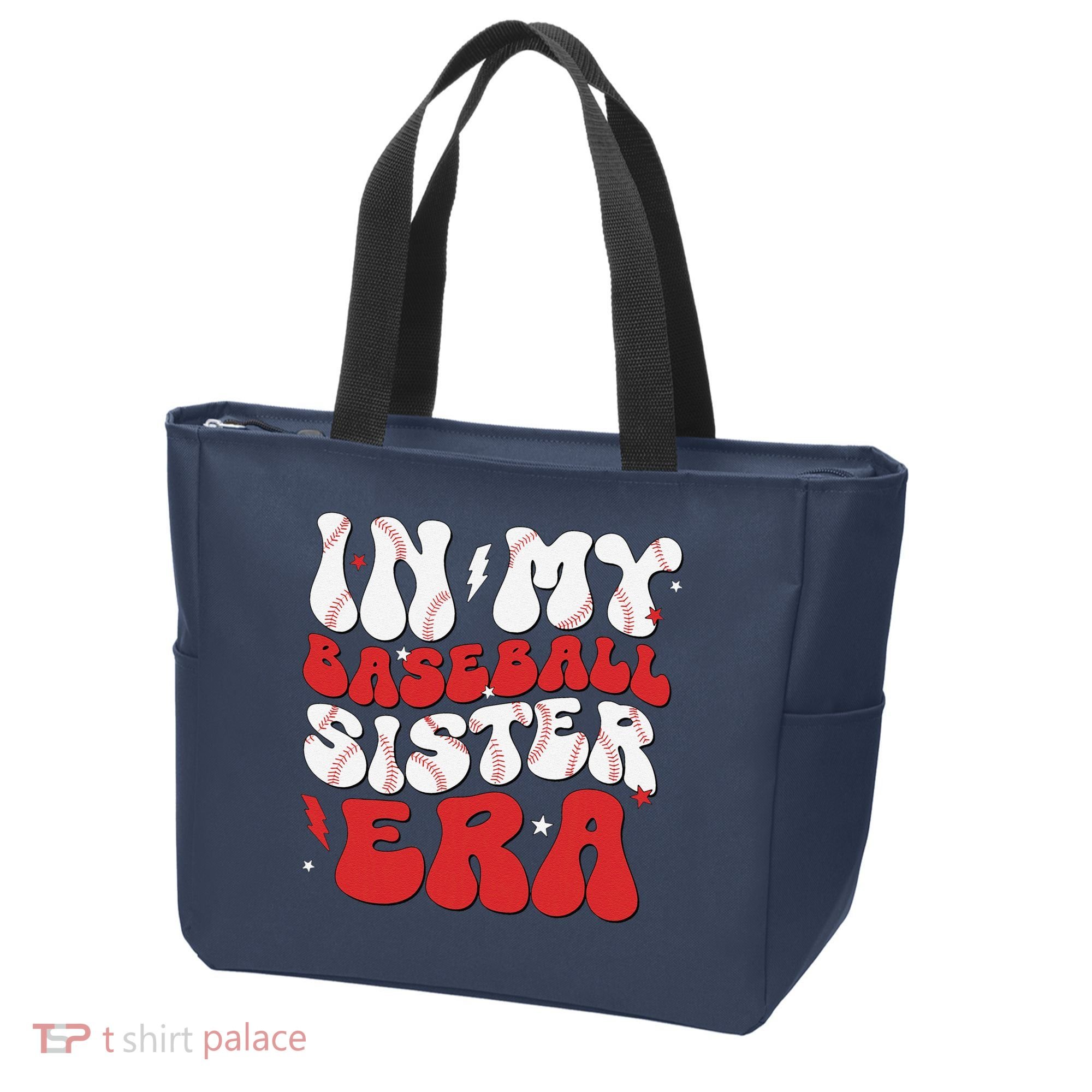 Baseball Sister Funny Women Mothers Day Tote Bag