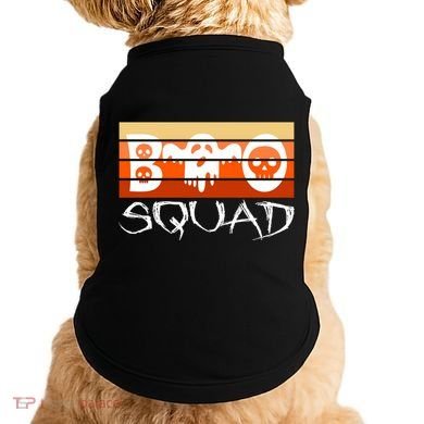 Boo Squad Funny Happy Halloween Cute Ghost Doggie Tank