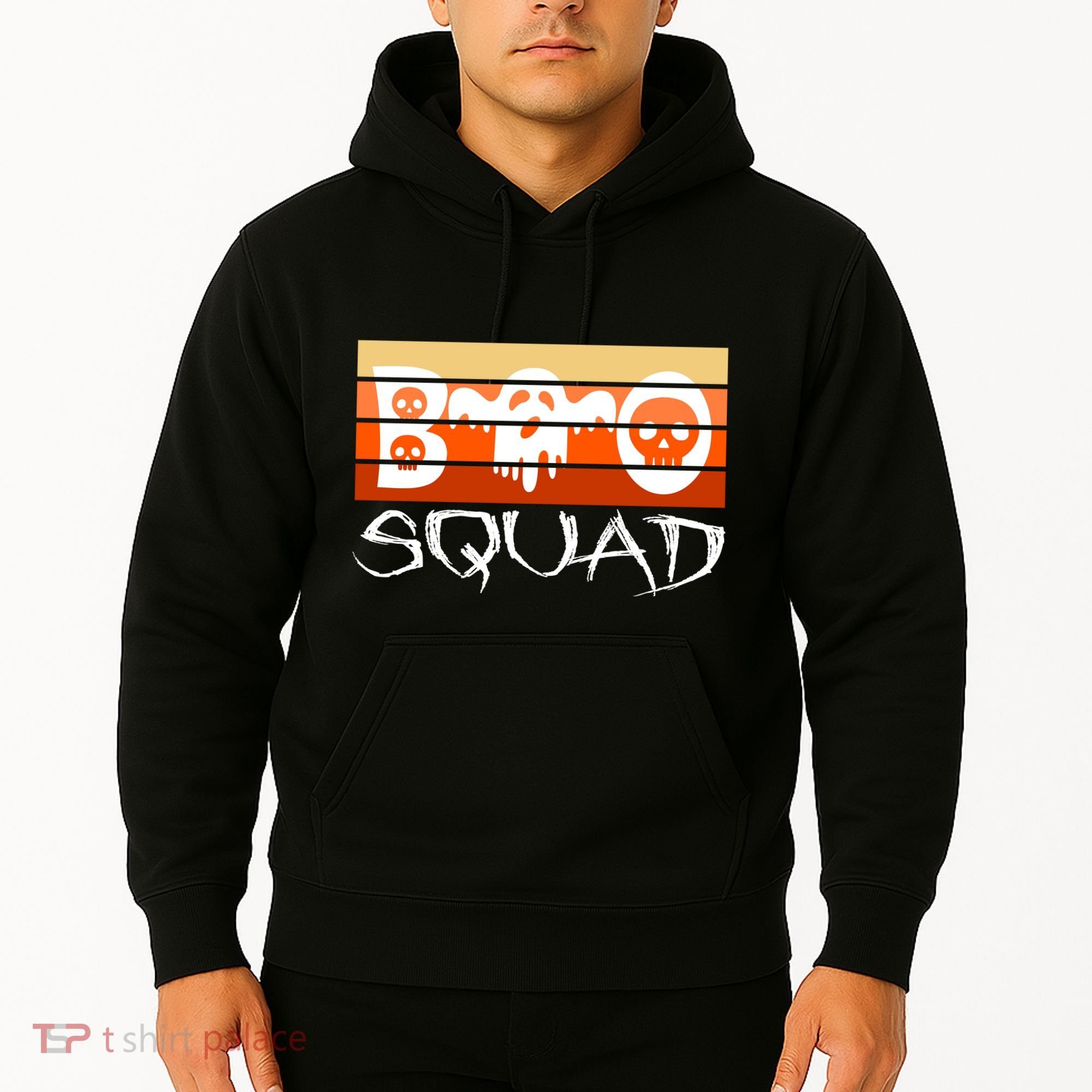 Boo Squad Funny Happy Halloween Cute Ghost Hoodie