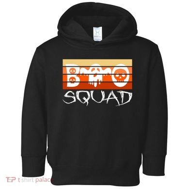 Boo Squad Funny Happy Halloween Cute Ghost Toddler Hoodie