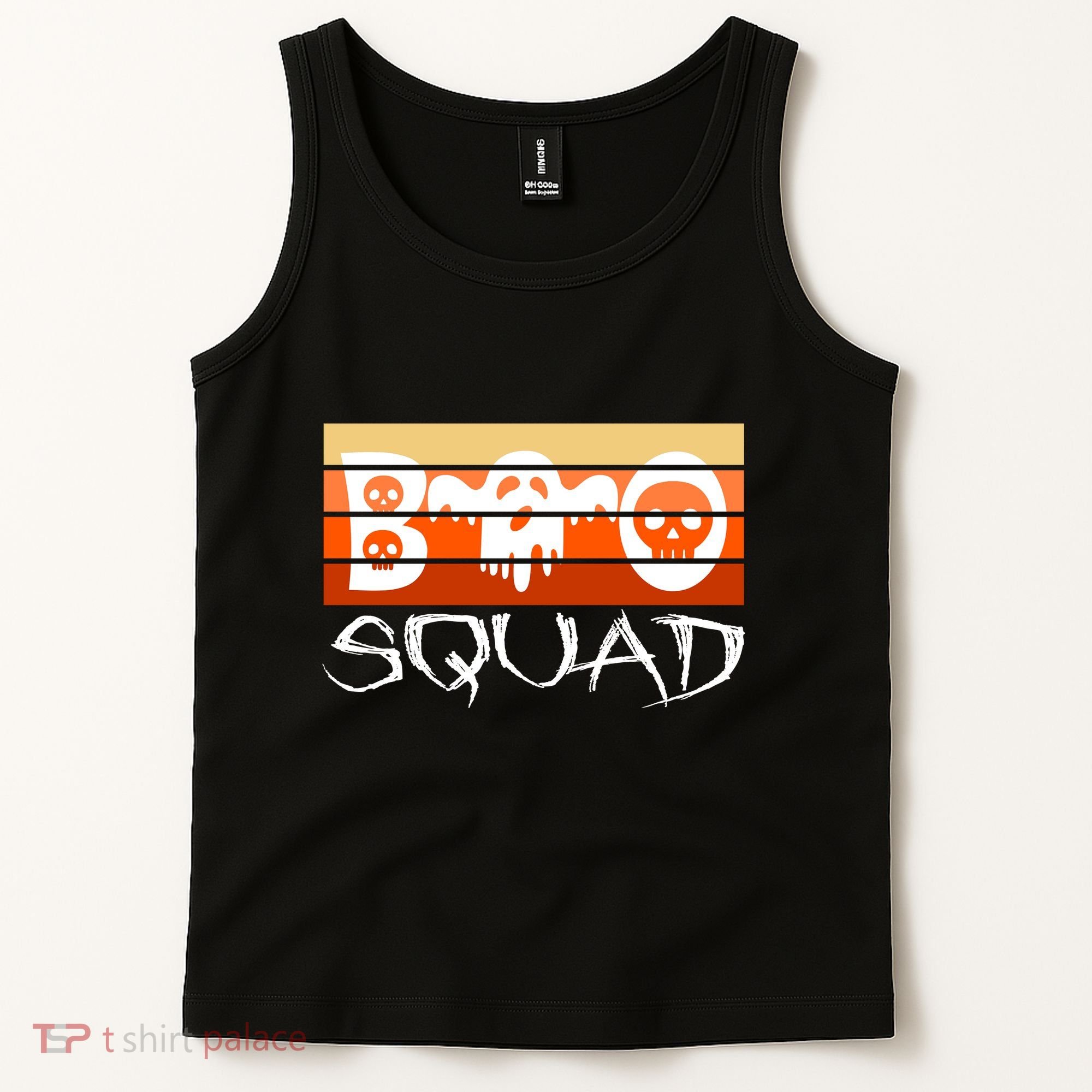 Boo Squad Funny Happy Halloween Cute Ghost Tank Top