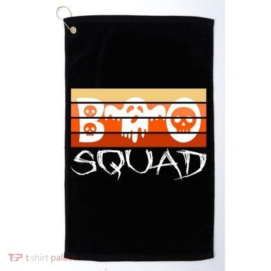 Boo Squad Funny Happy Halloween Cute Ghost Golf Towel