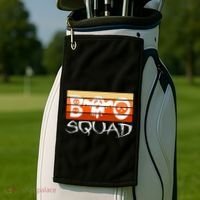 Boo Squad Funny Happy Halloween Cute Ghost Golf Towel thumb 2