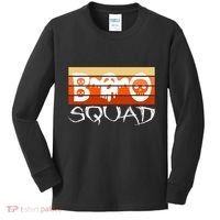 Boo Squad Funny Happy Halloween Cute Ghost Kids Long Sleeve Shirt thumb 0