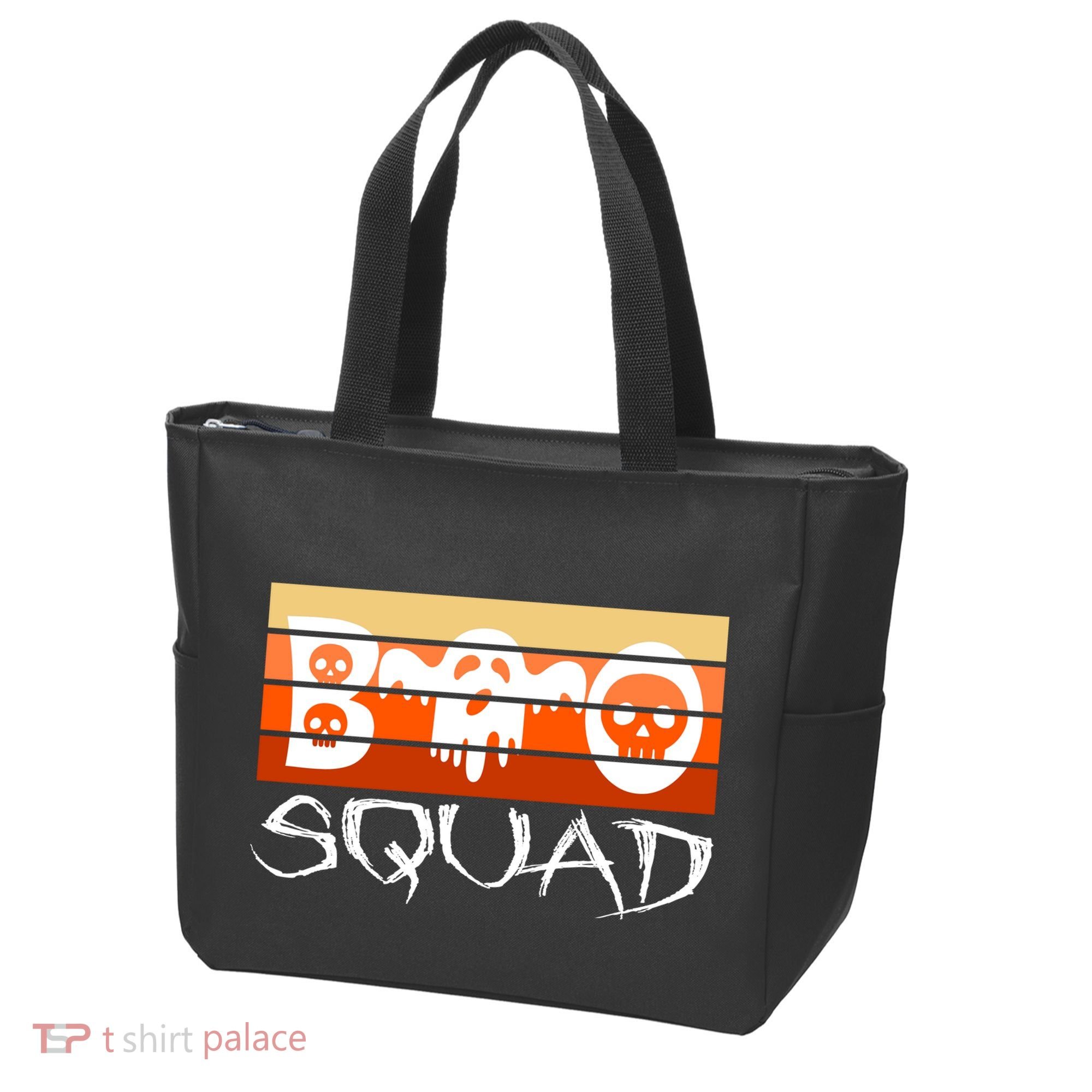 Boo Squad Funny Happy Halloween Cute Ghost Tote Bag