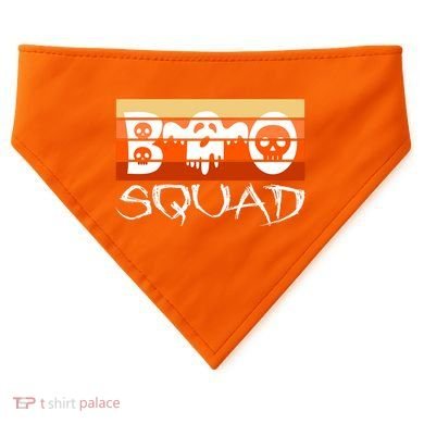 Boo Squad Funny Happy Halloween Cute Ghost USA-Made Doggie Bandana