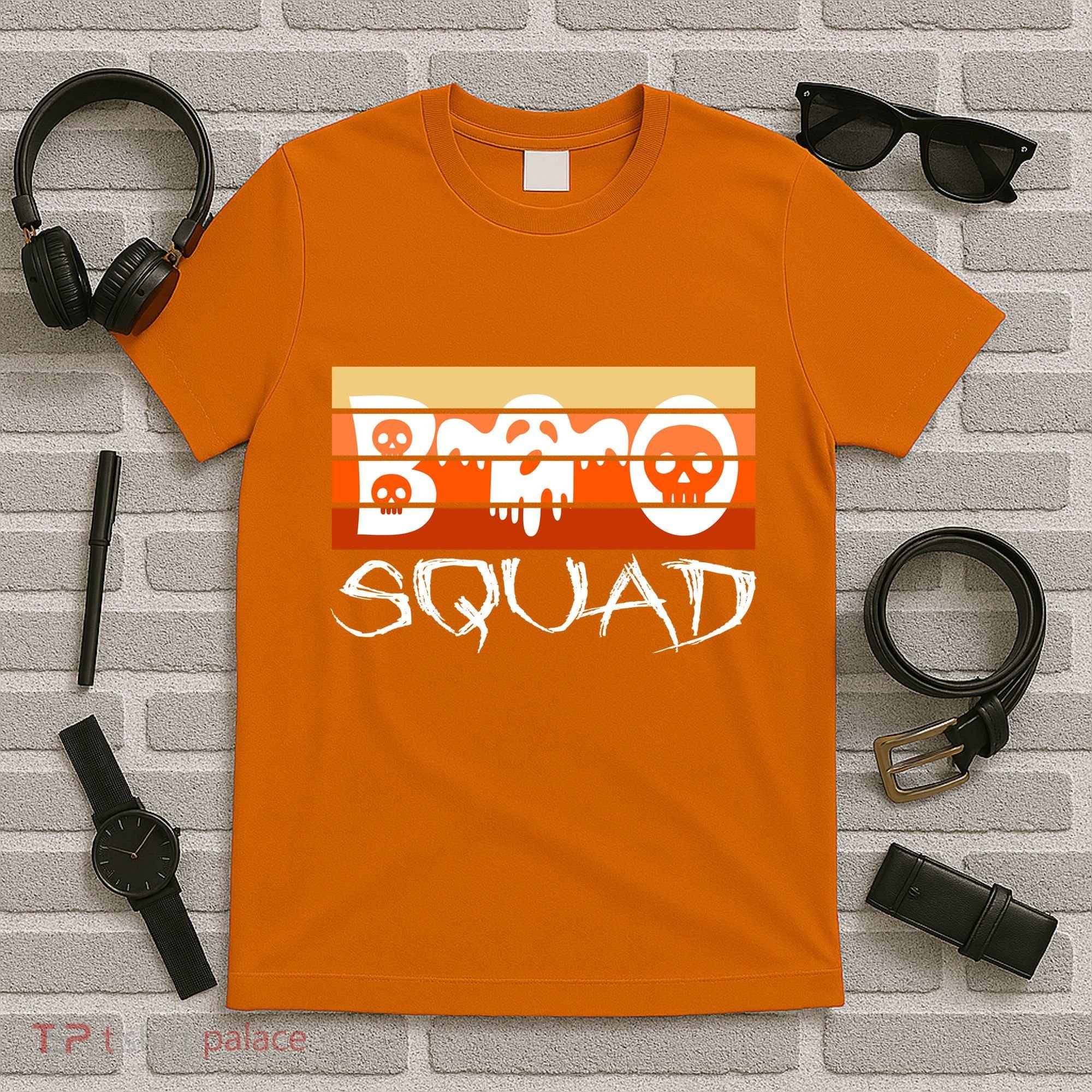 Boo Squad Funny Happy Halloween Cute Ghost T-Shirt
