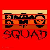 Boo Squad Funny Happy Halloween Cute Ghost Santa Hat thumb 1