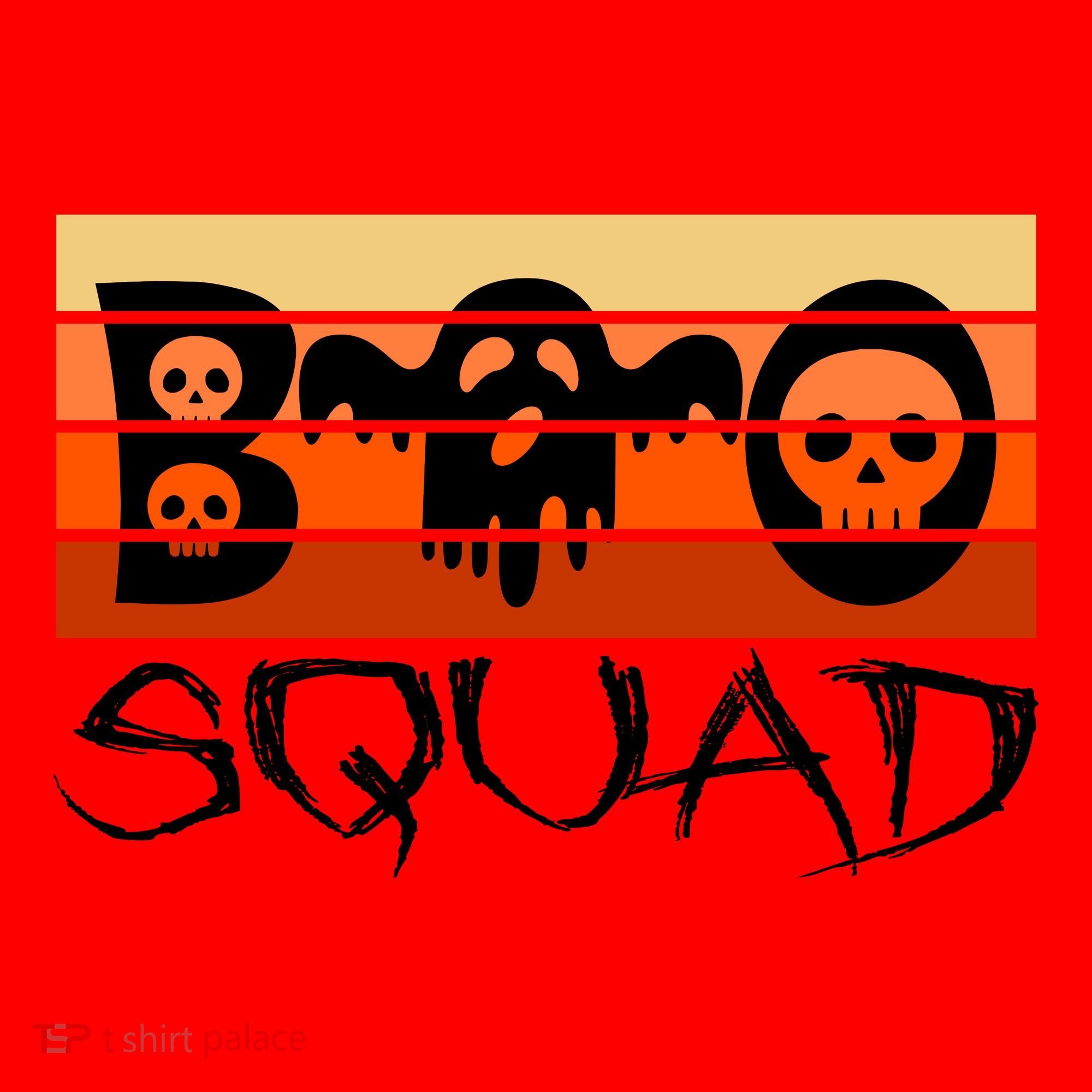 Boo Squad Funny Happy Halloween Cute Ghost Santa Hat