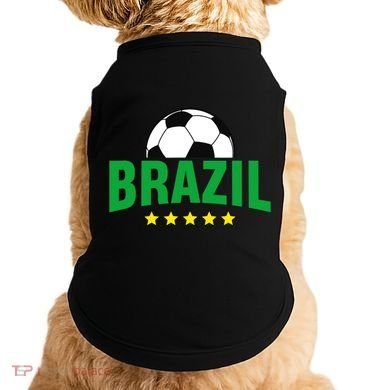 Brazil Soccer Fan Doggie Tank