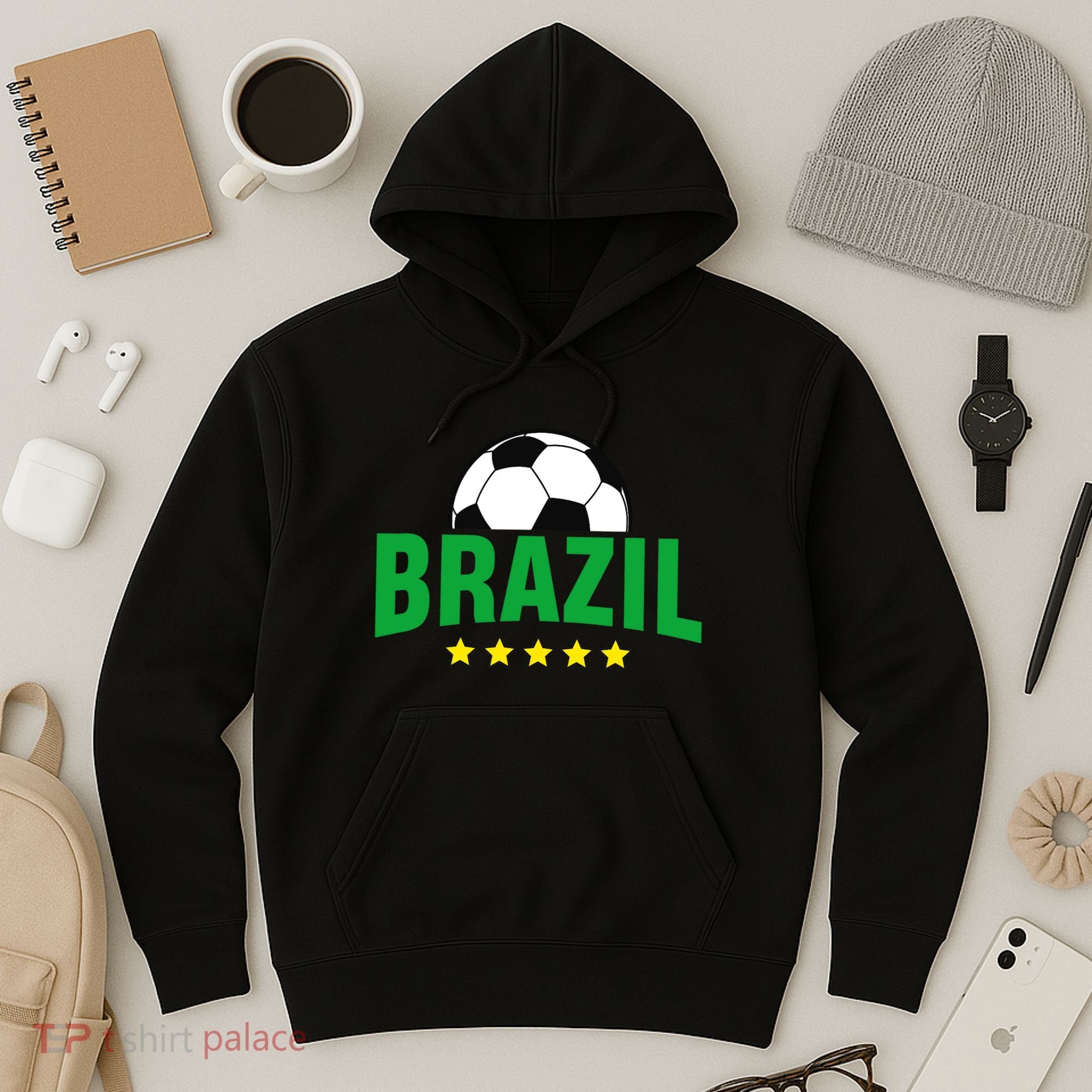 Brazil Soccer Fan Hoodie
