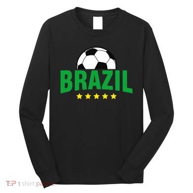 Brazil Soccer Fan Long Sleeve Shirt