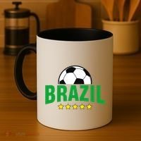 Brazil Soccer Fan Coffee Mug thumb 4