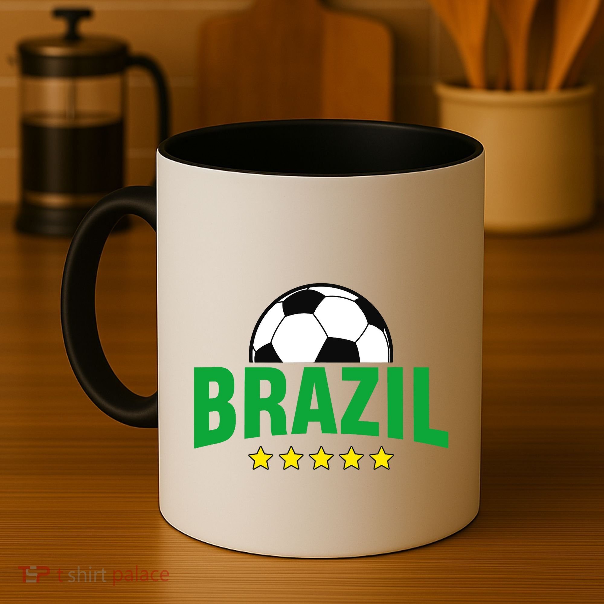 Brazil Soccer Fan Coffee Mug