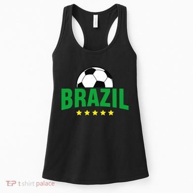 Brazil Soccer Fan Women's Tank Top
