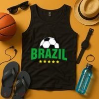 Brazil Soccer Fan Tank Top thumb 4
